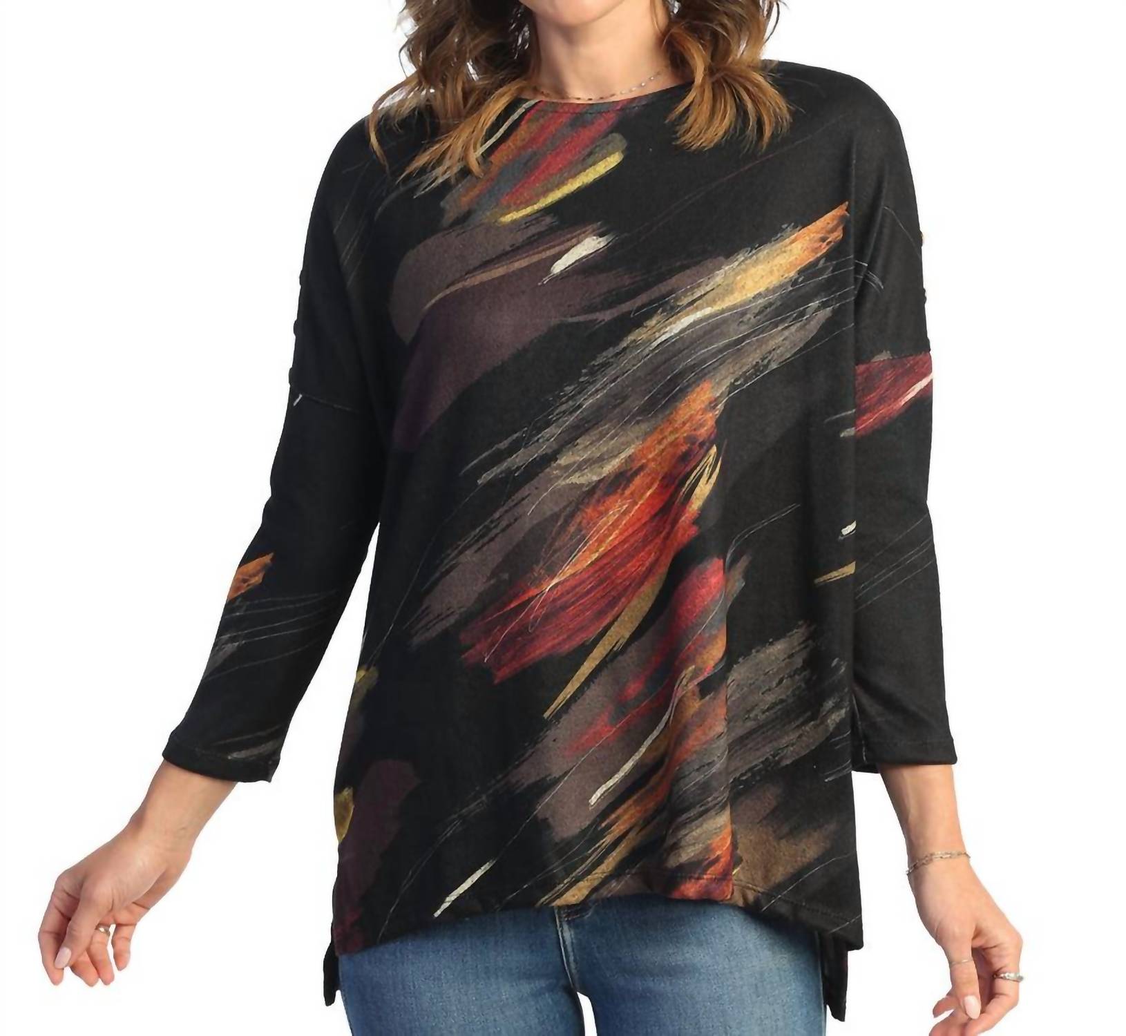 Jess & Jane - Dunes French Brushed Knit Top - Plus