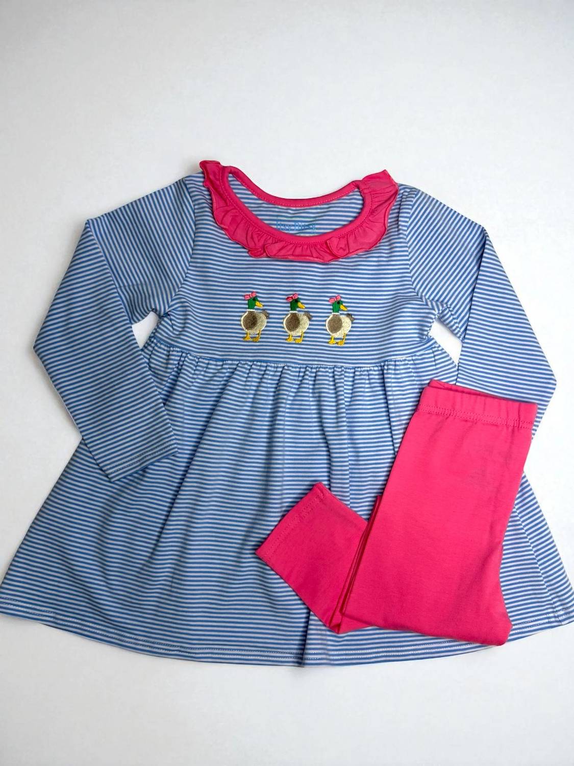 Itsy Bitsy - Girl's Mallard Ruffle Pant Set