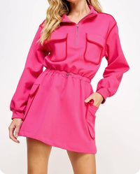 Strut & Bolt - Piping Contrast Cargo Dress