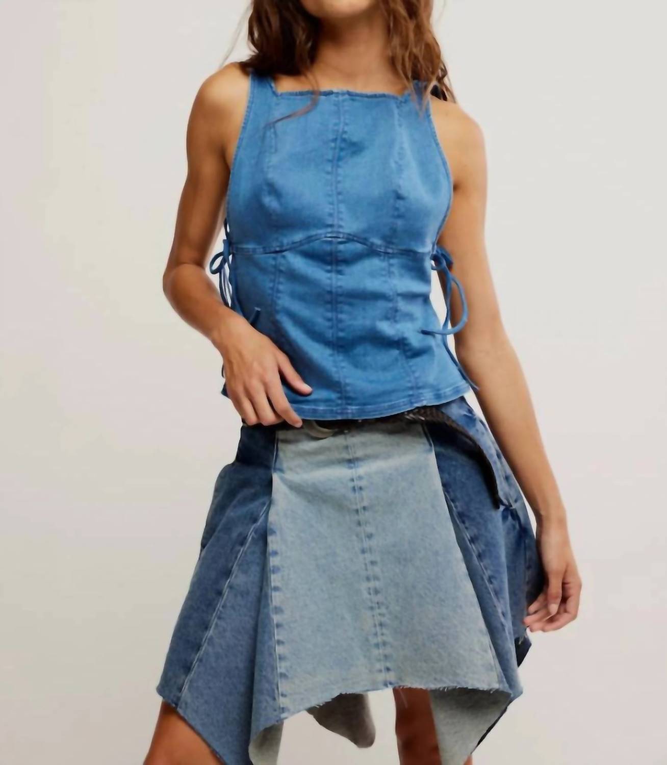 Free People - Not My Fault Sleeveless Corset Top