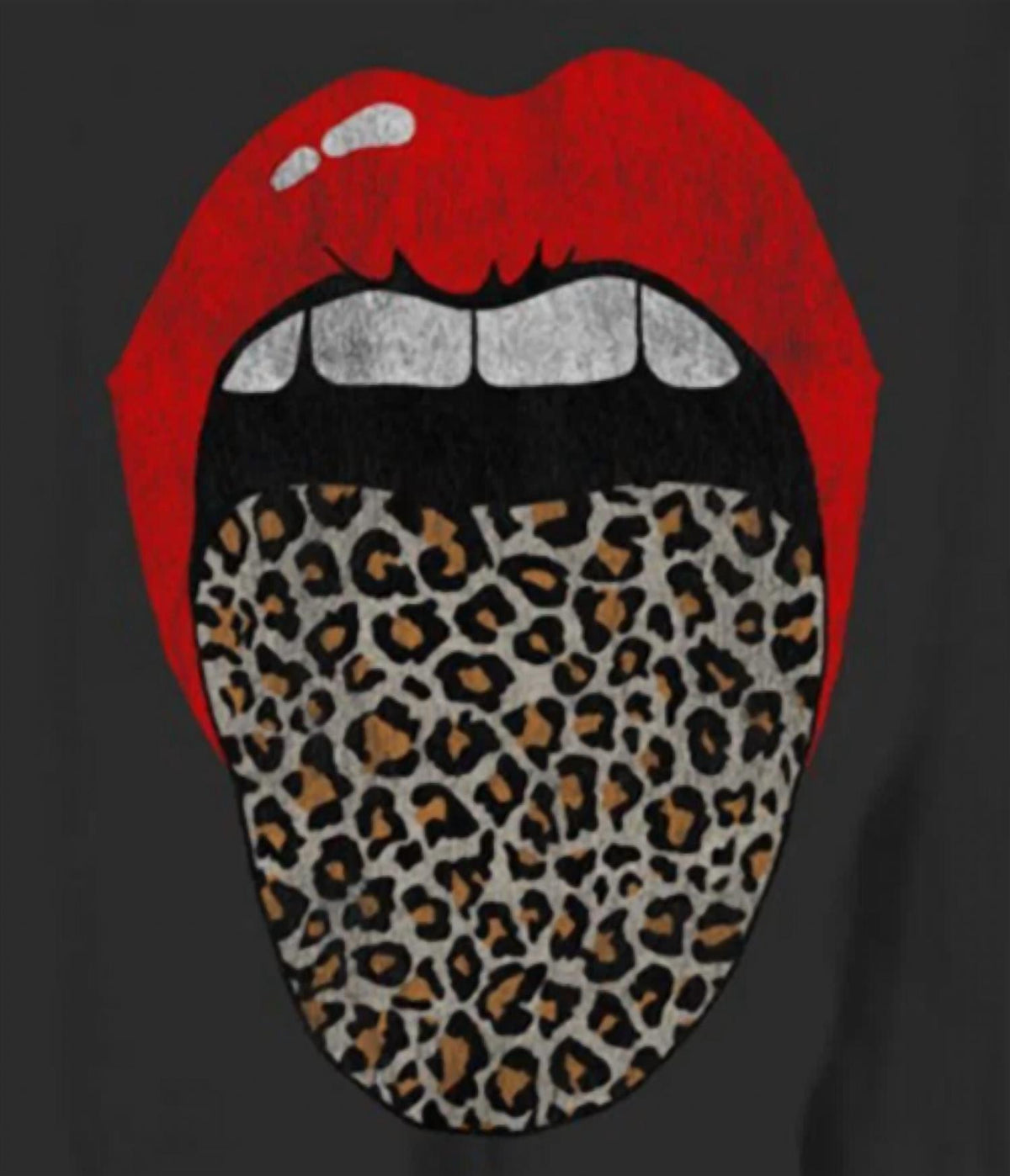 Prince Peter - Women's Leopard Tongue Crop Tee
