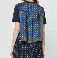 Current Air - Mixed Media Blouse