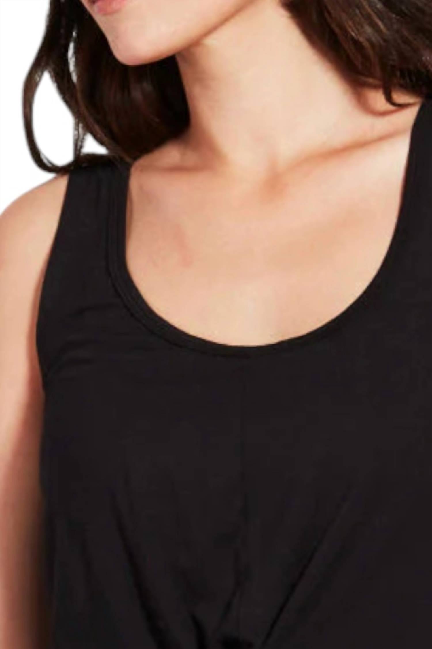 Kensie - Twist Front Scoop Neck Sleeveless Tank Top