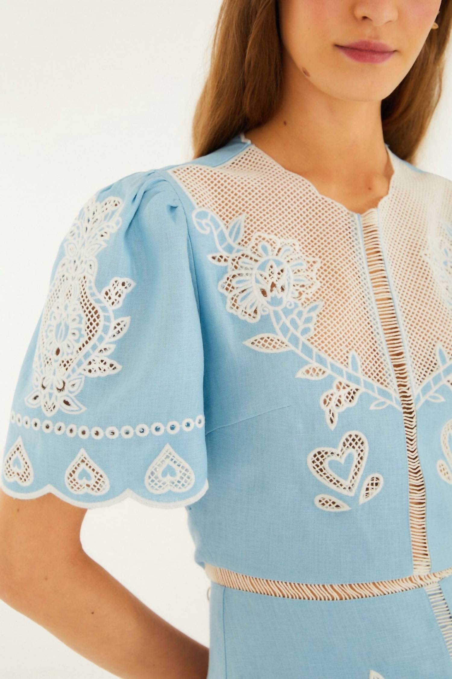 Farm Rio - Embroidered Midi Dress