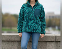 Sweaty Betty - Zebra Print Sweatshirt