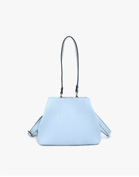 Jen & Co. - Women's Dove Pleated Satchel Bag