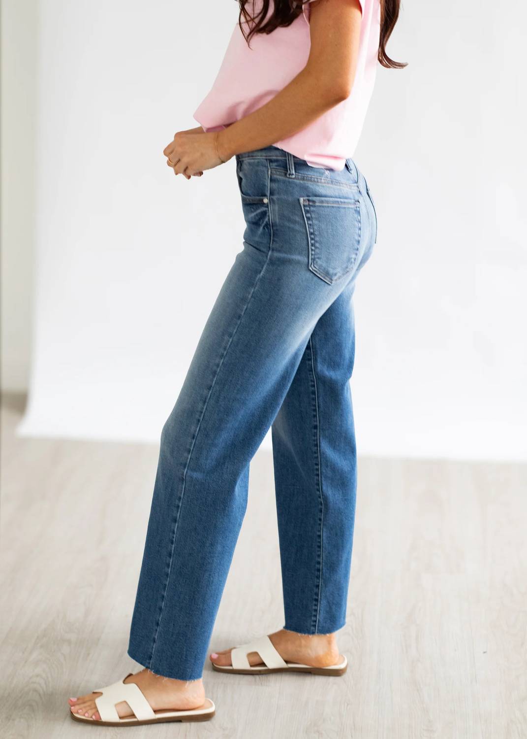 Just Black Denim - Slim Palazzo Scissor Cut Jean
