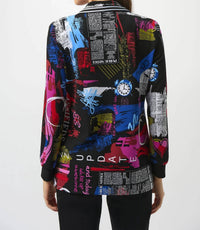 Joseph Ribkoff - Newspaper Print Blazer
