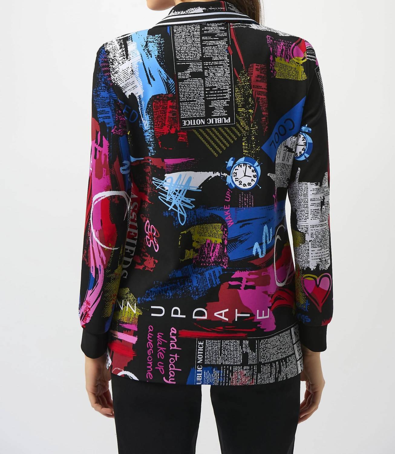 Joseph Ribkoff - Newspaper Print Blazer