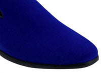 St. Patrick Men's Sparko 03 Slip-ons in royal blue - men's loafer - detail view