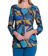 Multiples - Kaleidoscope Zip Pocket Top