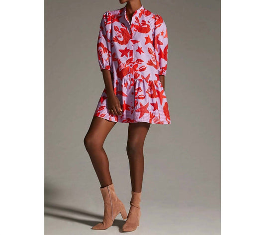 Farm Rio - Lobster Sky Mini Dress
