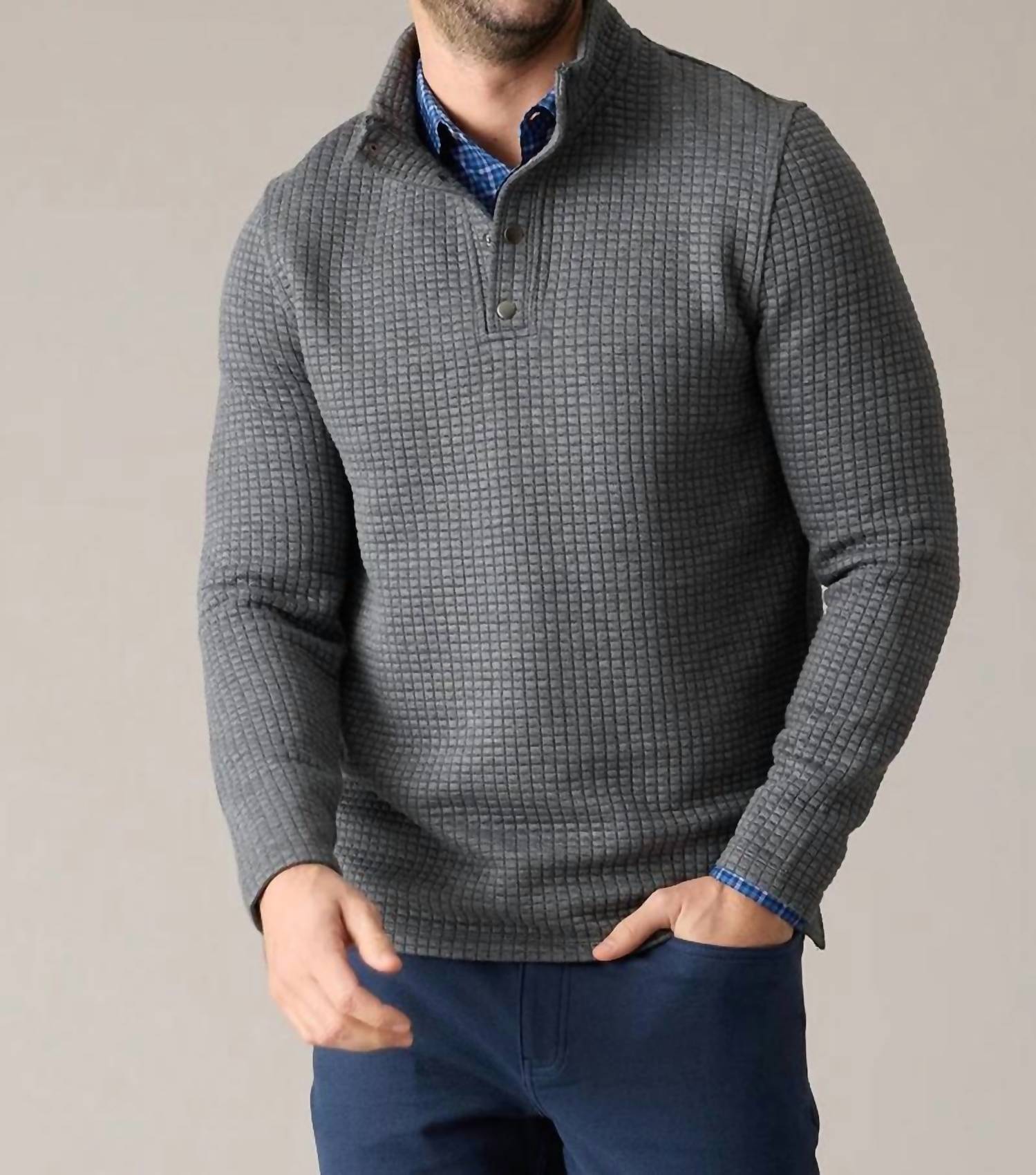 Flags & Anthem - Silverton Quilted 1/4 Snap Sweater