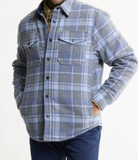 Jachs New York - Quilted Lined Lyocell Flannel Shirt Jacket