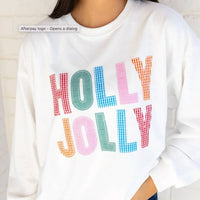Mainstrip - Holly Jolly Gingham Pullover Sweatshirt