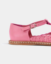 Naguisa - Women's Fragaria Woven T-strap Shoes