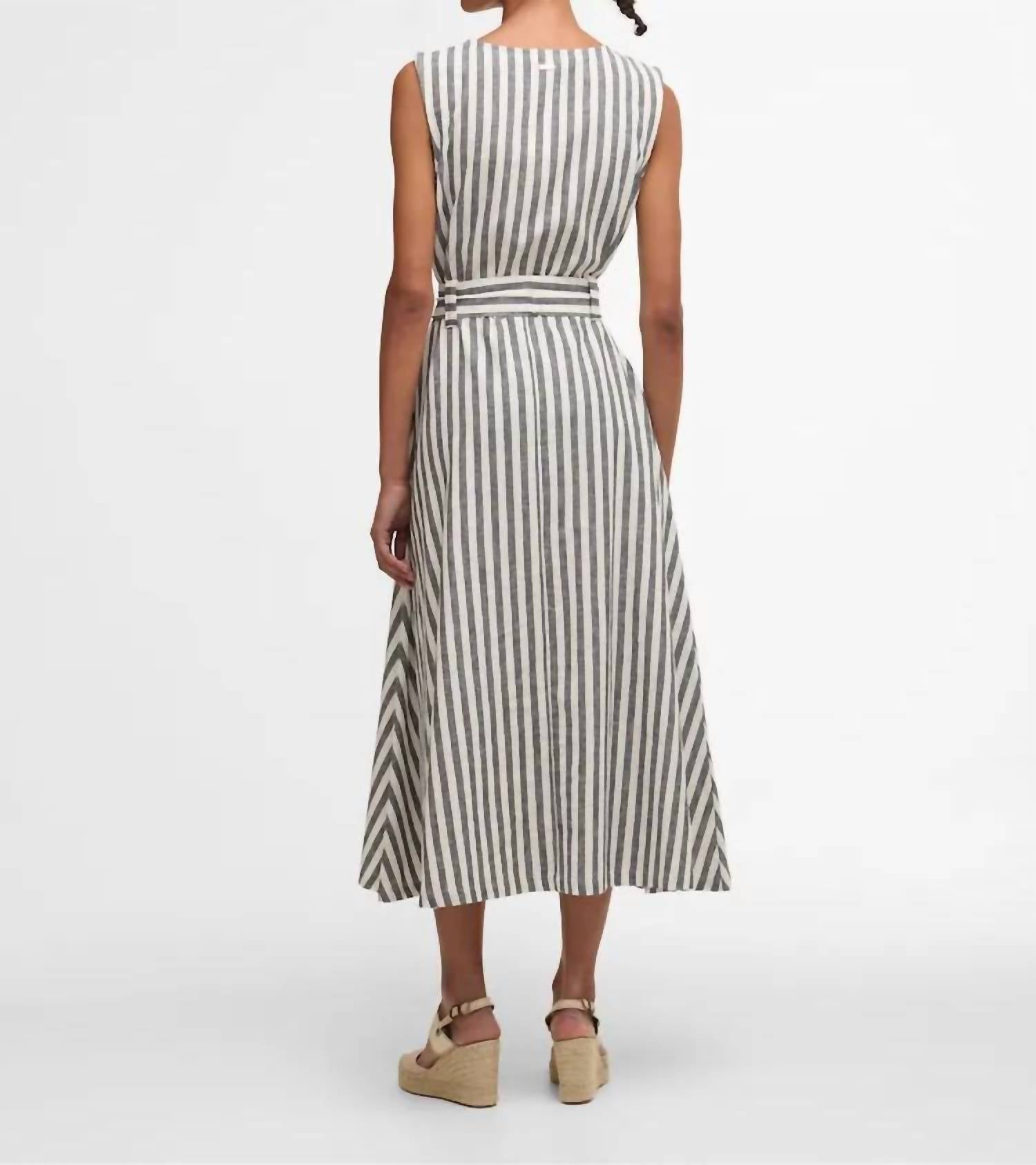 Barbour - Inez Striped Midi Dress