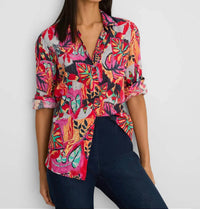 Nic + Zoe - Kauai Garden Crinkle Shirt