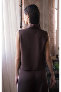 Before You Collection Butter Modal Sleeveless Pant Set in port - women's sleepwear - view 5