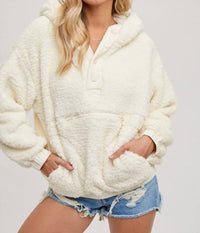 Bluivy - Sherpa Hoodie Pullover Jacket