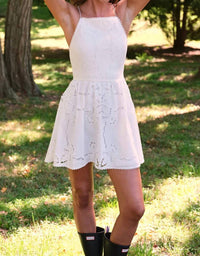 Saylor - Kelly Eyelet Mini Dress