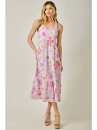 Mystree - Cotton Floral Midi Dress