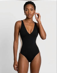 Ta3 - Plungey Contour Sculpting One Piece Swimsuit