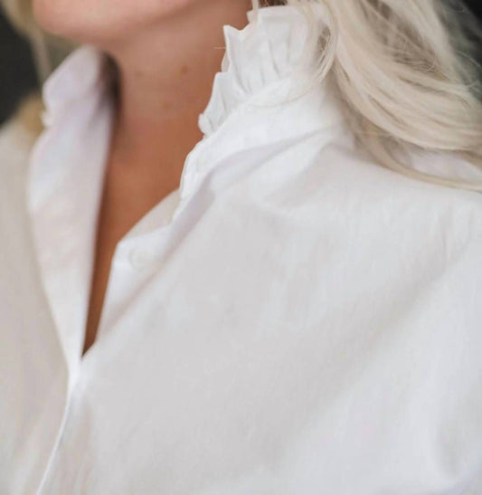 Heidi Houston - Long Sleeve Ruffle Shirt