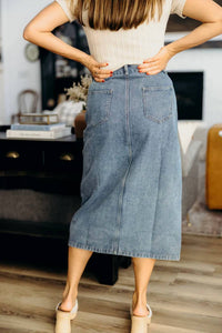 Mikarose - Button Front Skirt