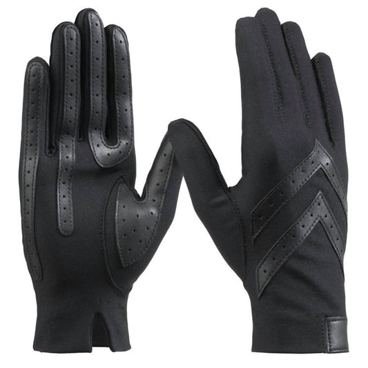 Isotoner - Women's Spandex Shortie Glove With Chevron Detail