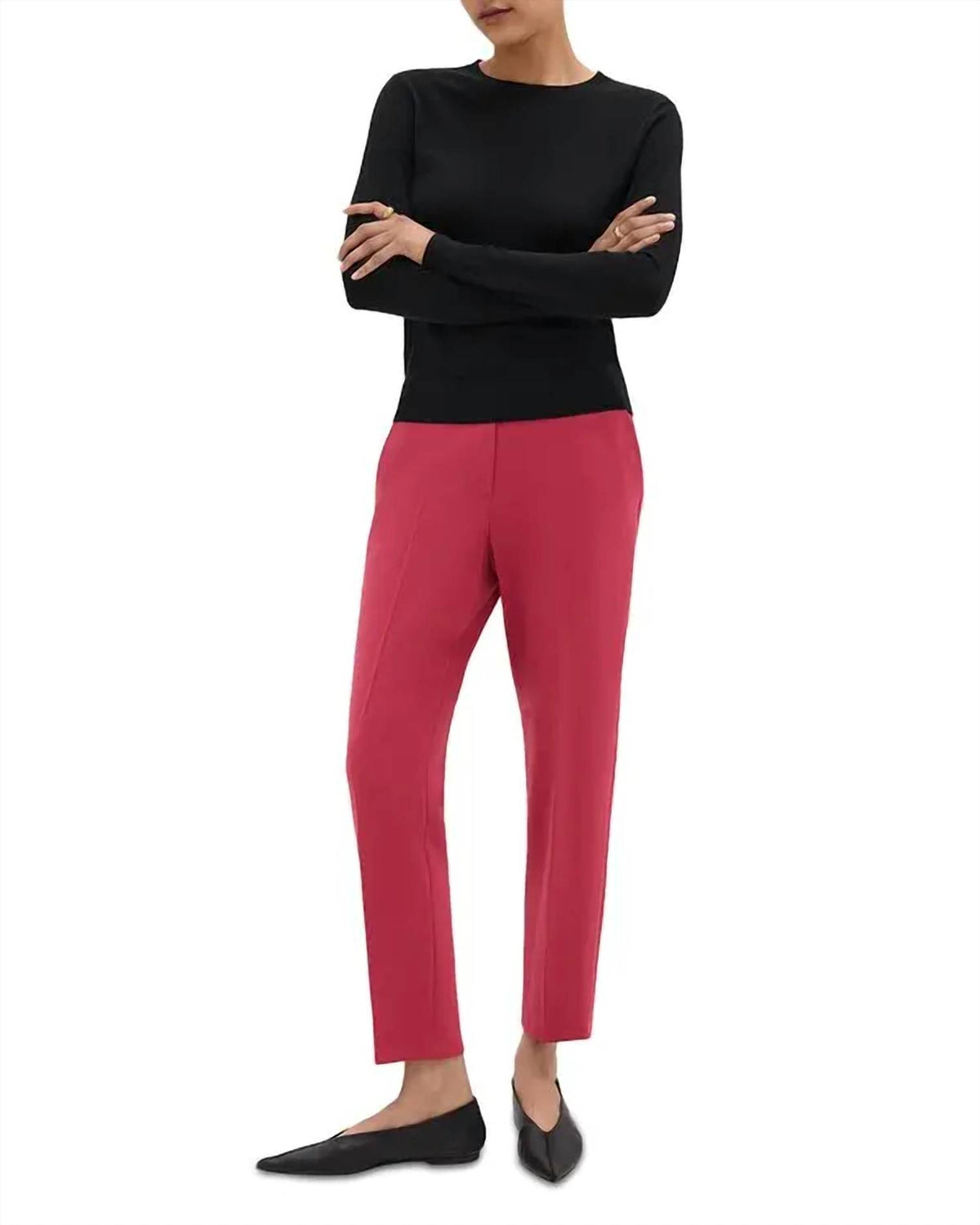Theory - Treeca Pull On Modern Crepe Pants