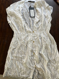ViX Fuji Sheer Caftan in white - women's swimwear - alternate view