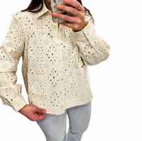Jacquie The Label - Light & Layered Eyelet Shacket