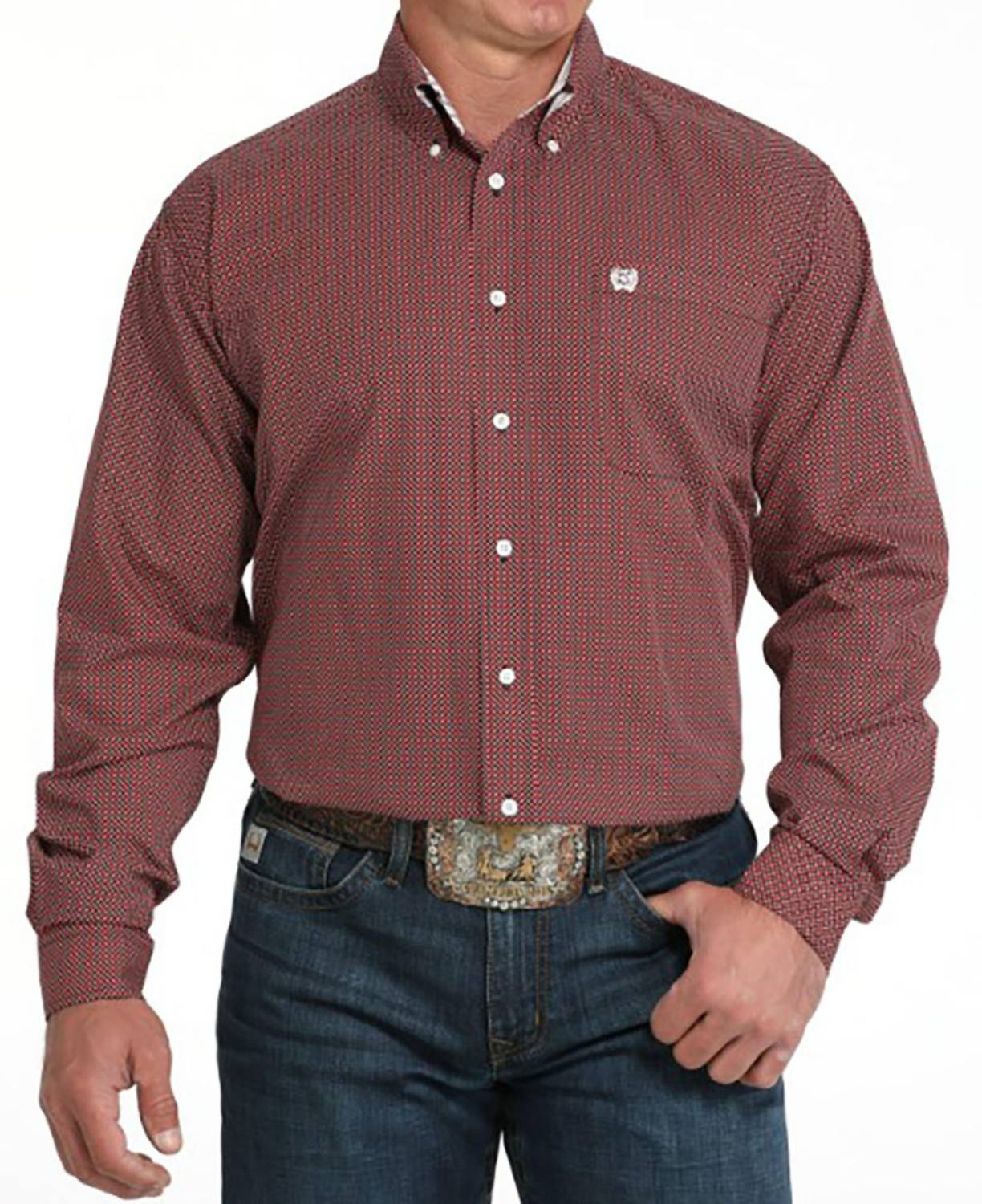 Cinch - Men's Long Sleeve Print Shirt