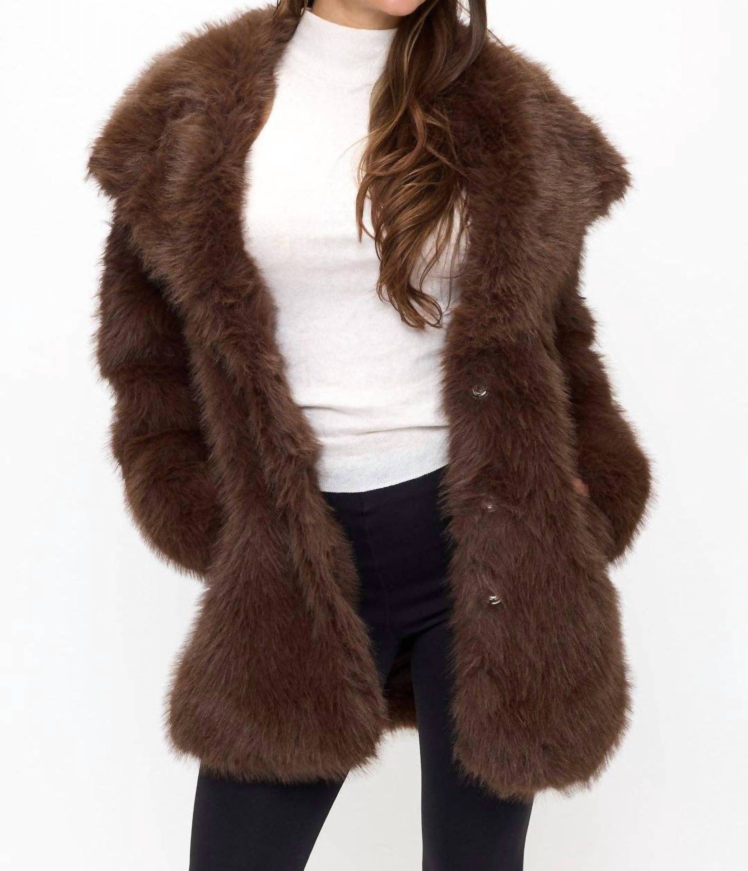 Coalition La - Luxe Cloud Oversized Faux Fur Coat