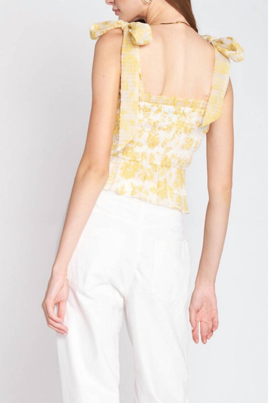 En Saison - Audrey Smocked Top