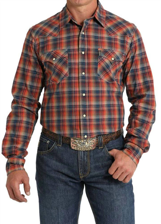 Cinch - Men's Modern Fit Snap Long Sleeve Western Shirt