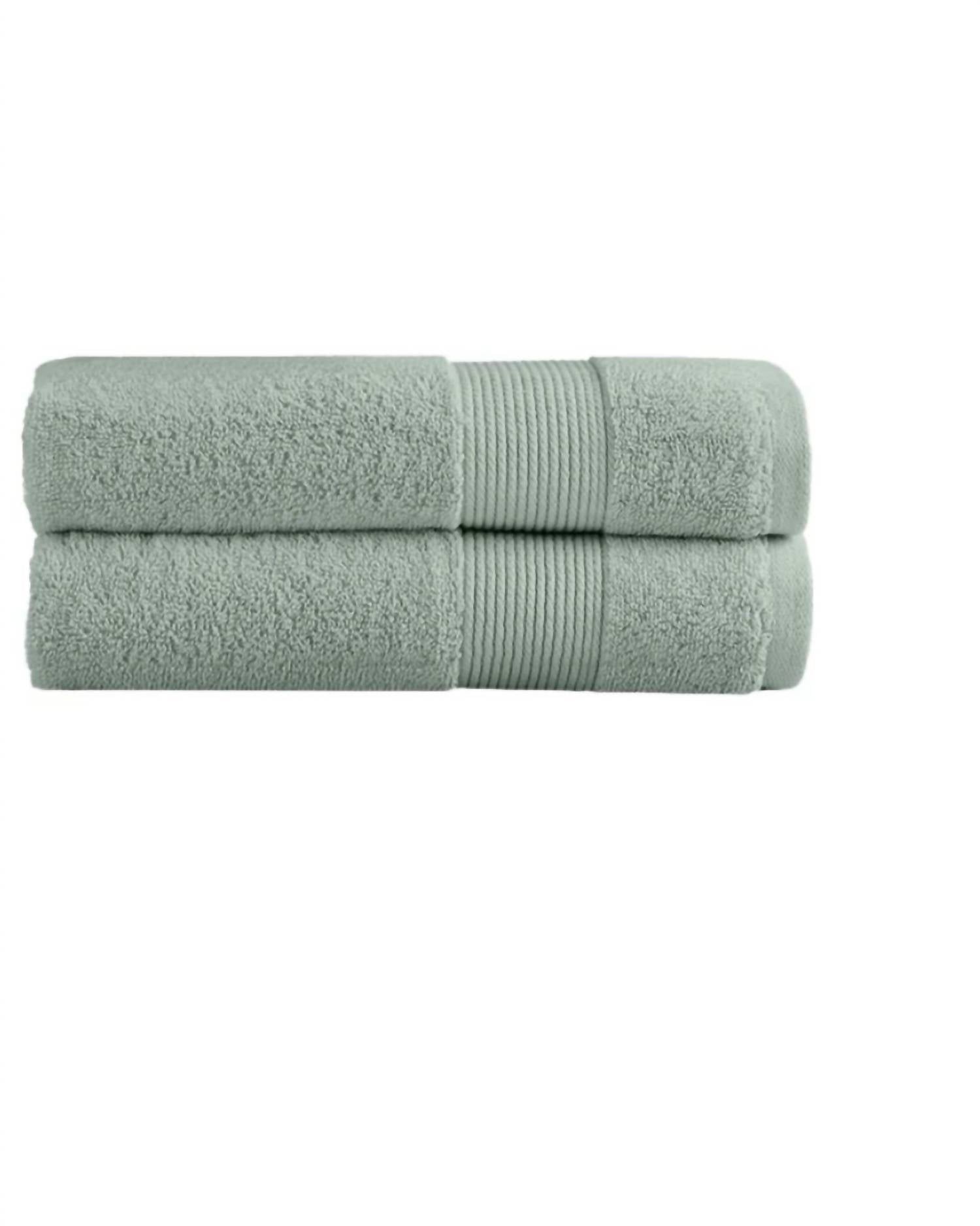 Under the Canopy Classic Organic 2-piece Hand Towel Set in lichen - item - detail view