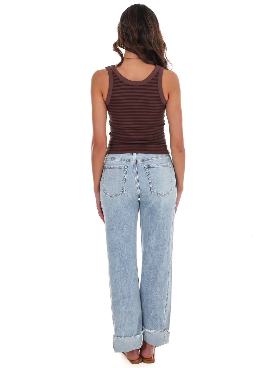 Nikibiki - Women's Double Take Stripe Ribbed Tank Top