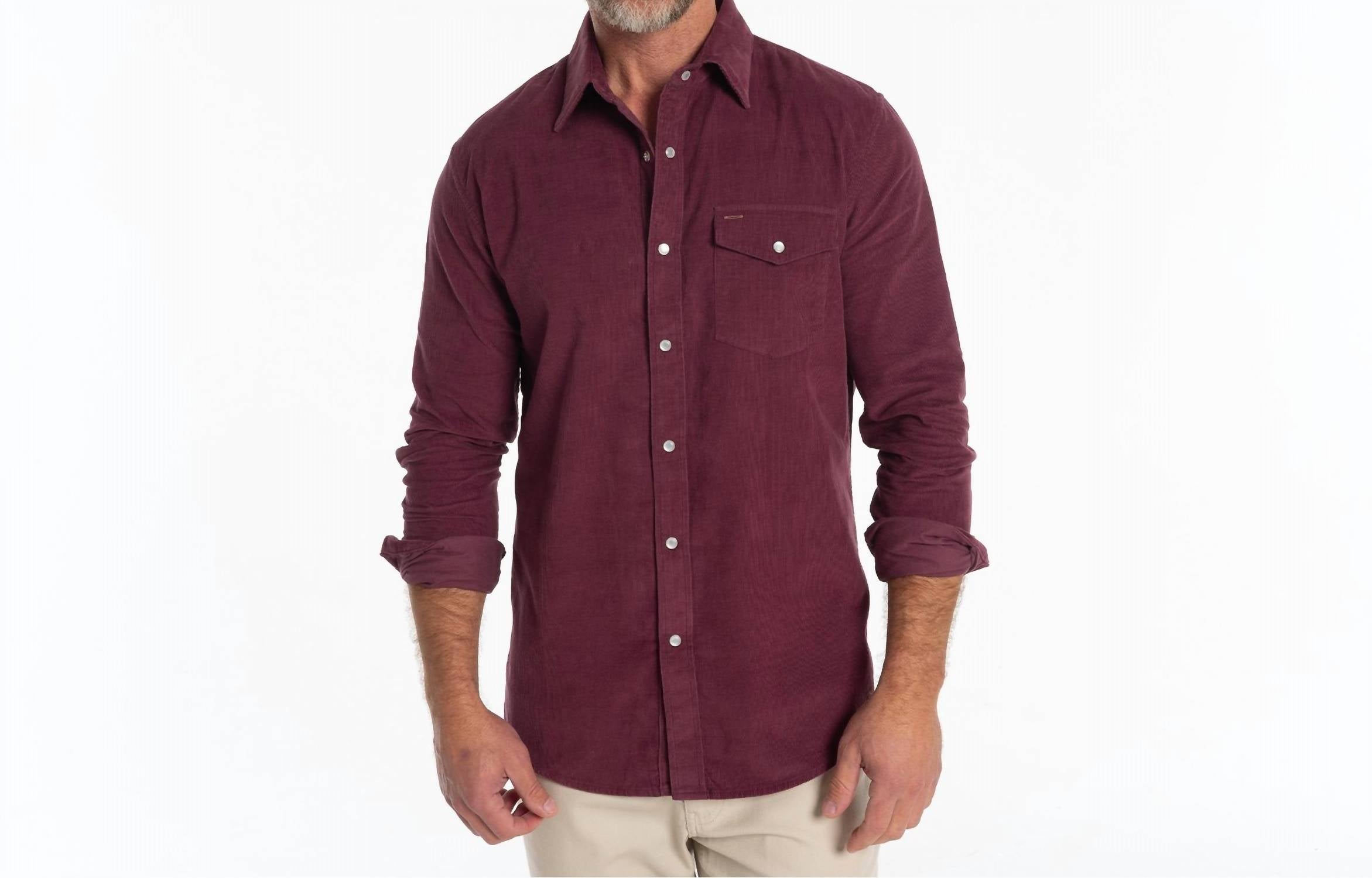 Criquet - Men's Corduroy Pearl Snap Shirt