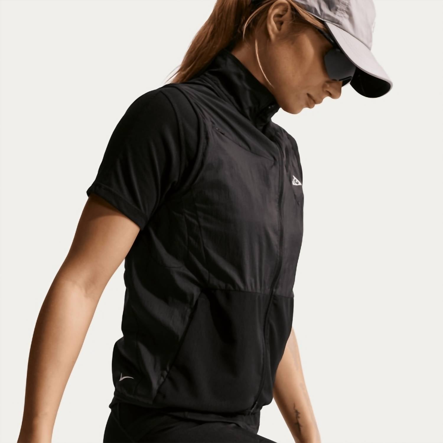 NIKE Acg Gilet Vest in black summit white - women's jacket - alternate view