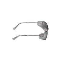 Miu Miu - Women's Aube Rimless Shield Sunglasses