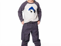 Deux Par Deux - Boy's Long Sleeve Raglan Tshirt