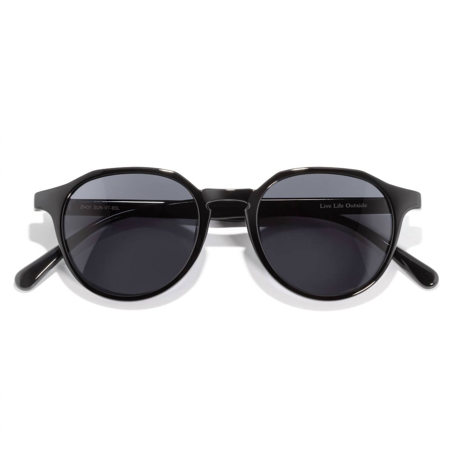 Sunski Women's Vallarta Polarized Sunglasses in black slate - women's accessory - detail view