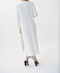Joseph Ribkoff - Studded Open Front Long Cover-up Cardigan