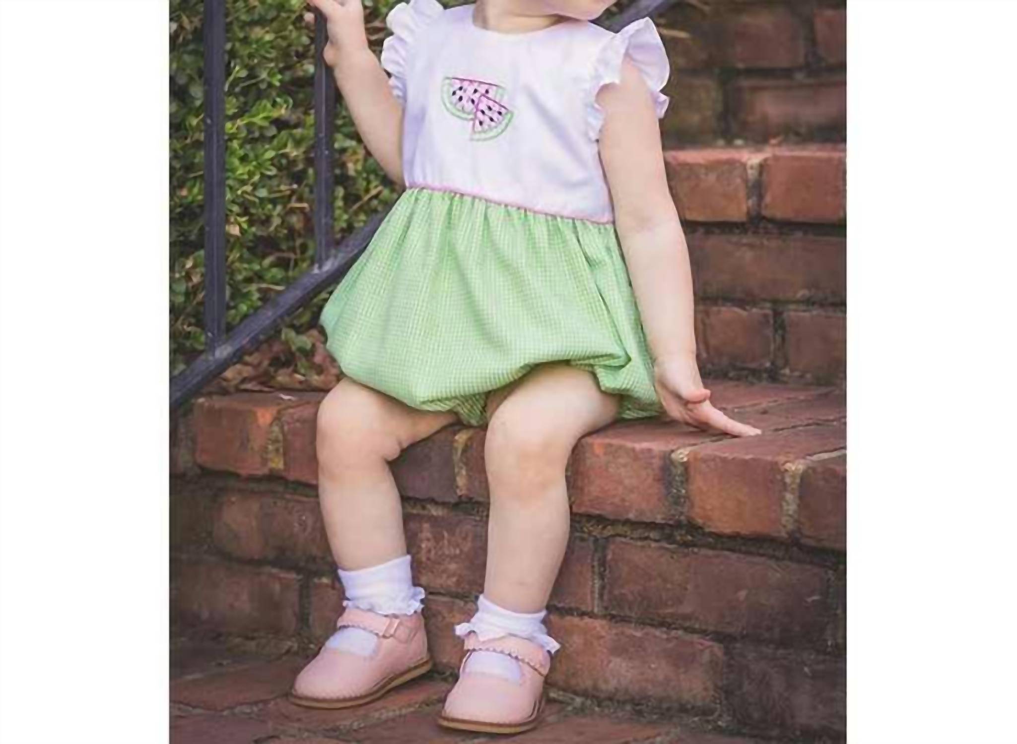 The Proper Peony - Baby Girl's Winnie Watermelon Bubble One Piece
