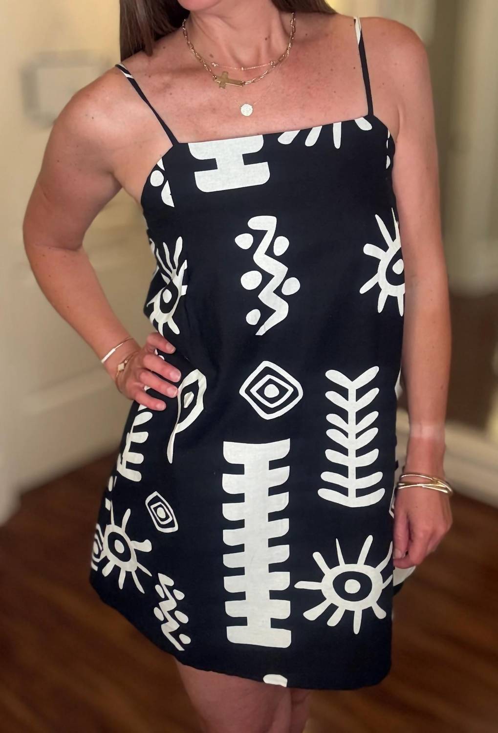 Meet Me In Santorini - Shift Mini Dress