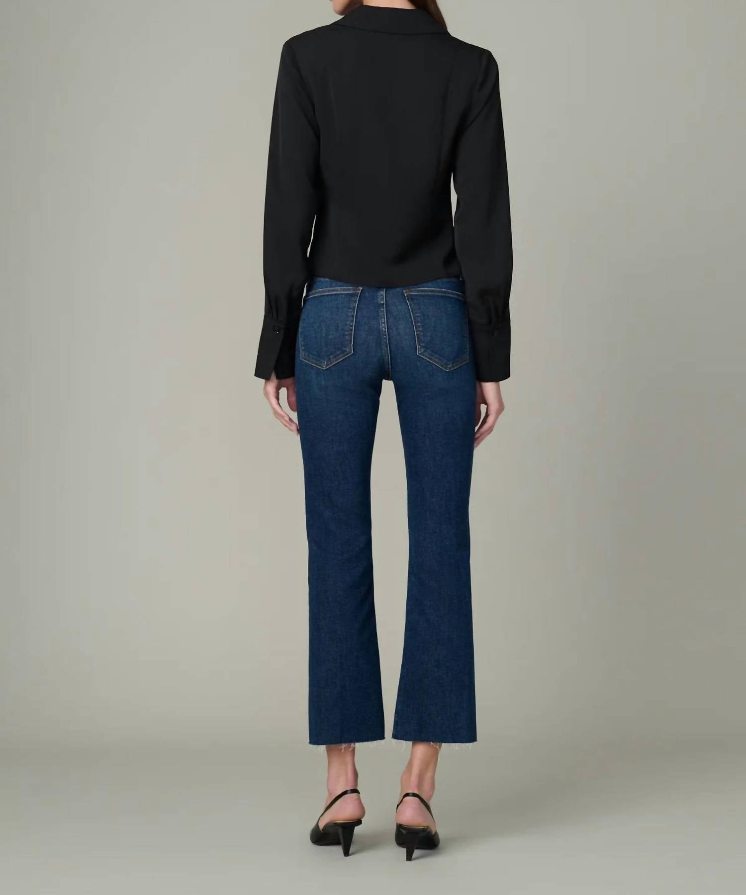 Joe's Jeans The Callie High-rise Cropped Bootcut Jean in serenade - women's jeans - detail view