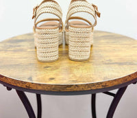 Fortune Dynamic - Women's Raffia Block Heel Sandals