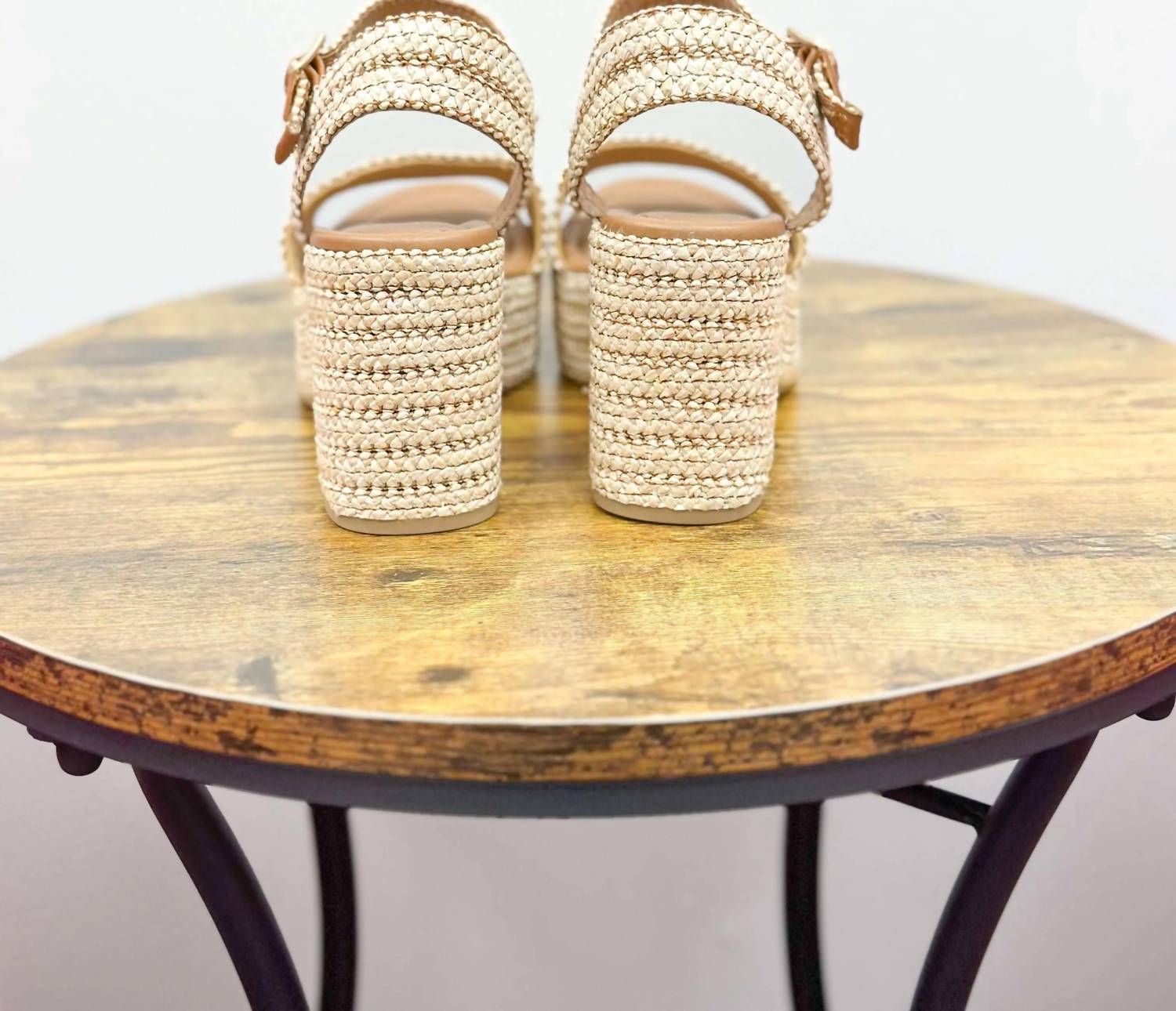 Fortune Dynamic - Women's Raffia Block Heel Sandals